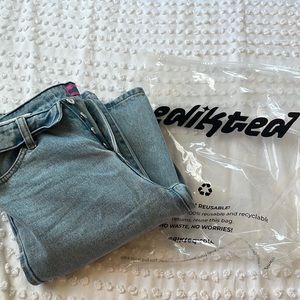 EDIKTED FOLDOVER JEANS size xs